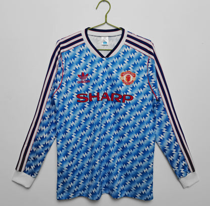 Manchester United 1990-1992 Long Sleeve Away Kit