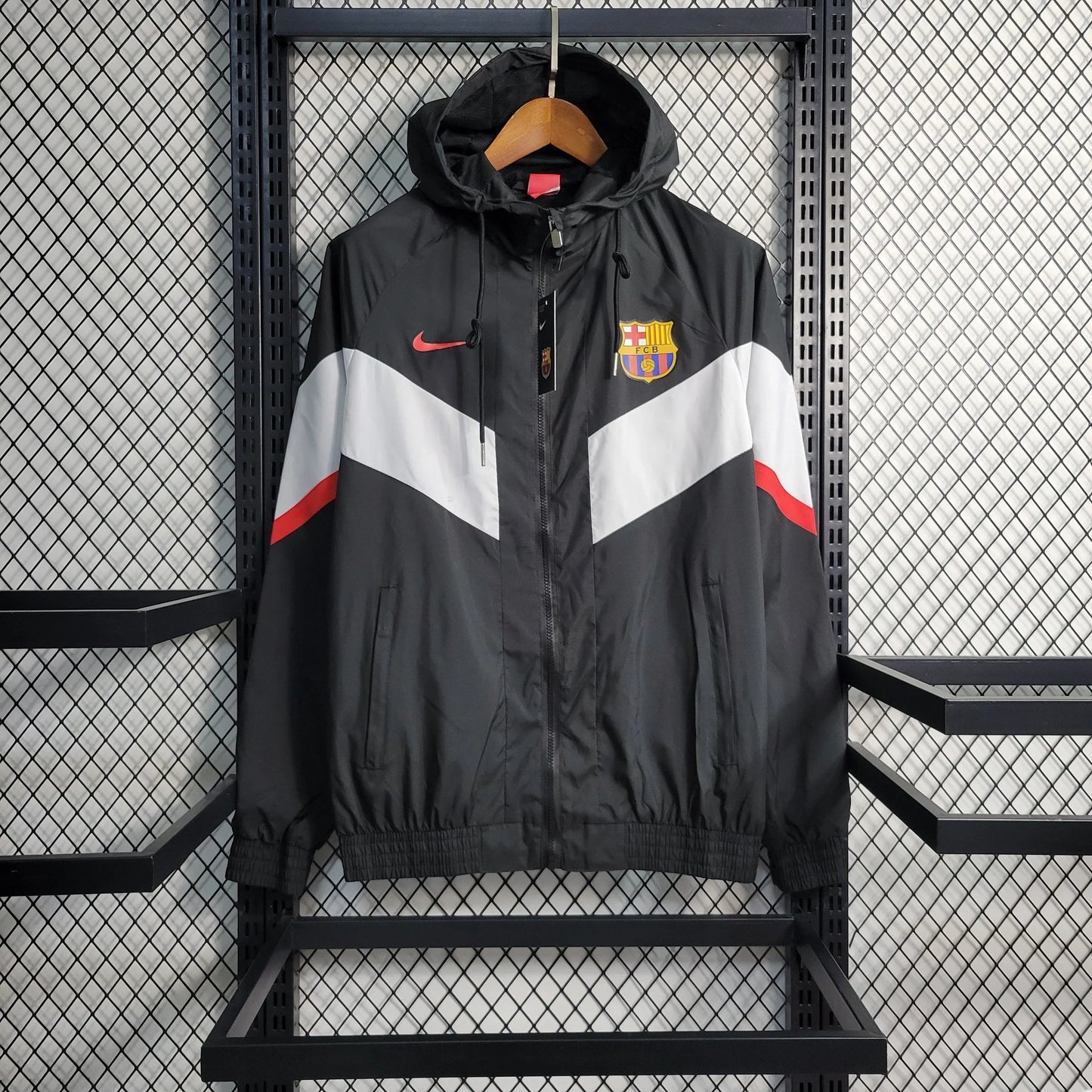 Barcelona Windbreaker Jacket 23/24 - Black