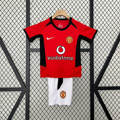 Manchester United Retro 02/04 Kids Home Jersey