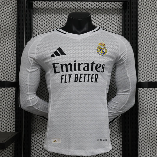 Real Madrid 2024-2025 Home Kit Long Sleeve