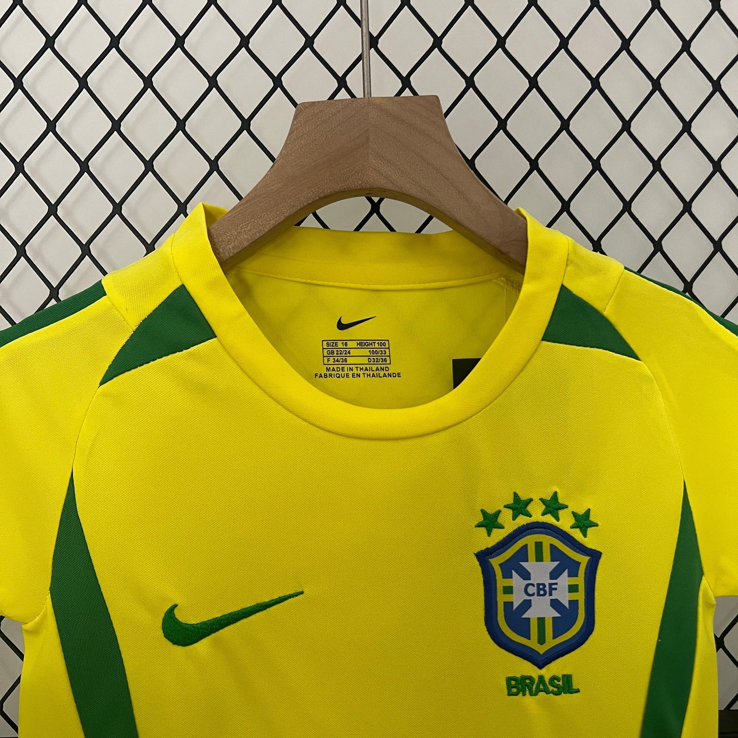 Brazil 2002 Home Jersey Kids