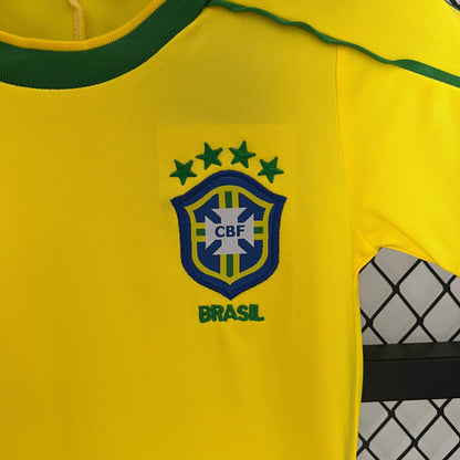 Brazil 1988 Home Jersey Kids