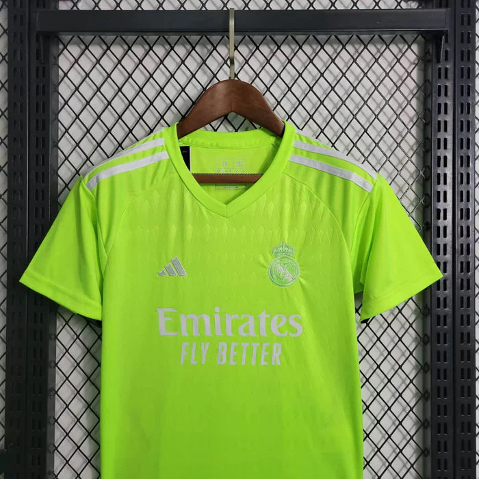 Real Madrid 23/24 Goalkeeper Green Jersey Kids