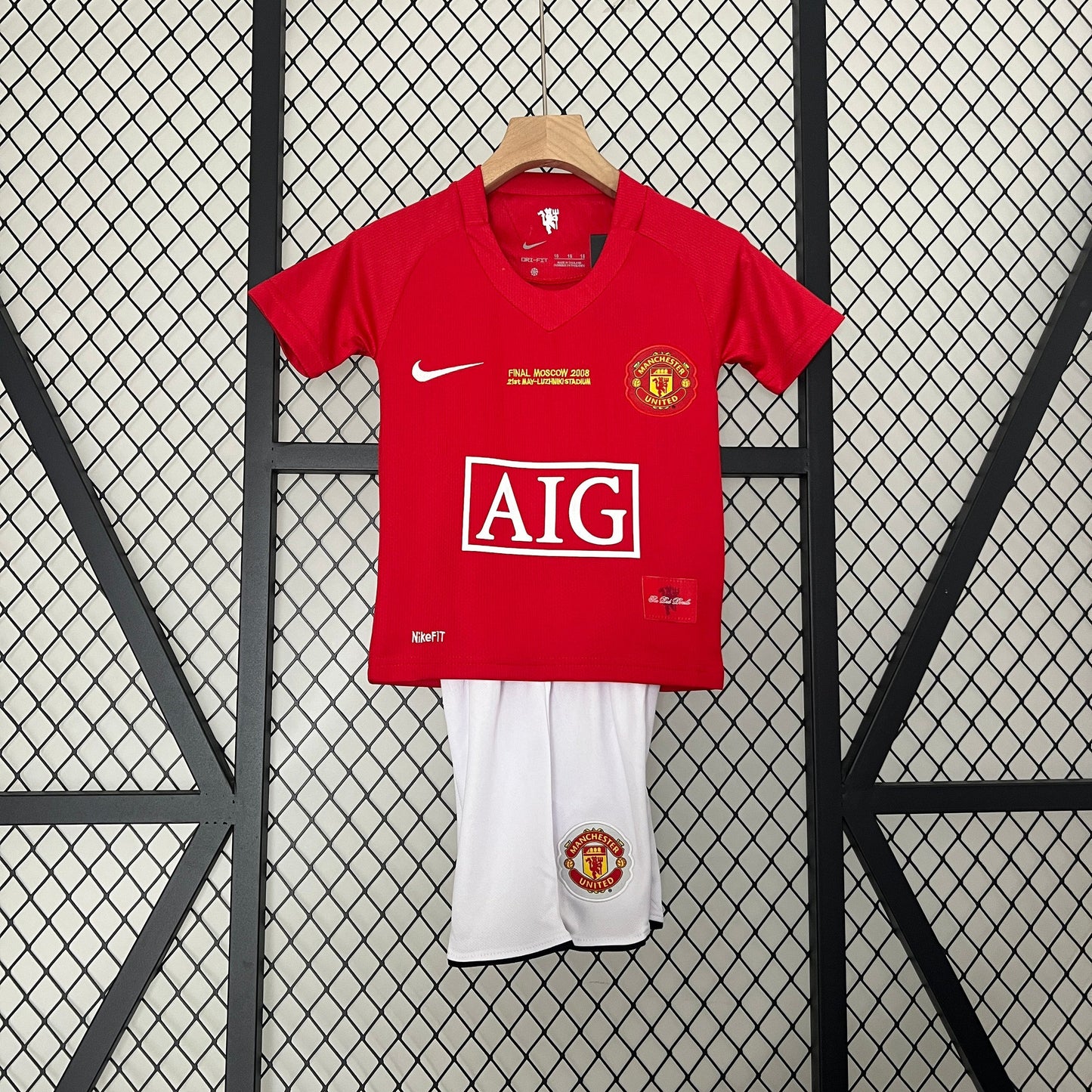 Manchester United 07/08 Champions League Home Jersey Kids