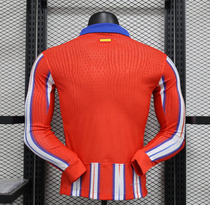 Atletico Madrid 2024-2025 Home Kit Long Sleeve