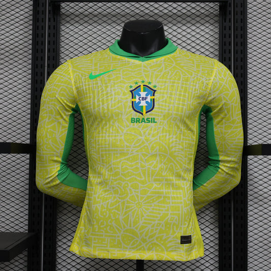 Brazil 2024-2025 Home Kit Long Sleeve