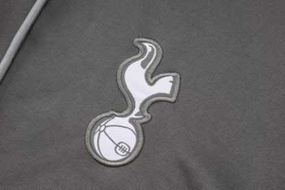 Tottenham 2024 Gray and Black Tracksuit