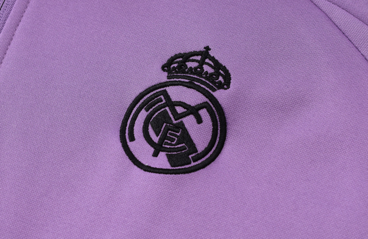 Real Madrid Purple and White Tracksuit