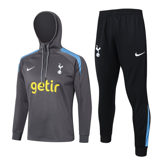 Tottenham Gray and Black Tracksuit