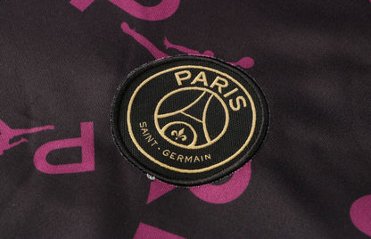 Paris Saint Germain Black and Purple X Gold Tracksuit