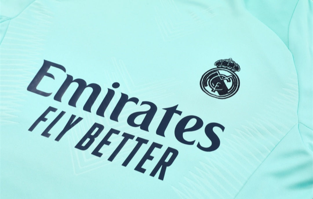 Real Madrid Dark Blue and Mint Tracksuit