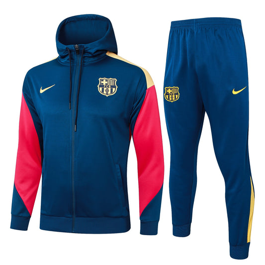 FC Barcelona Dark Blue and Red Tracksuit