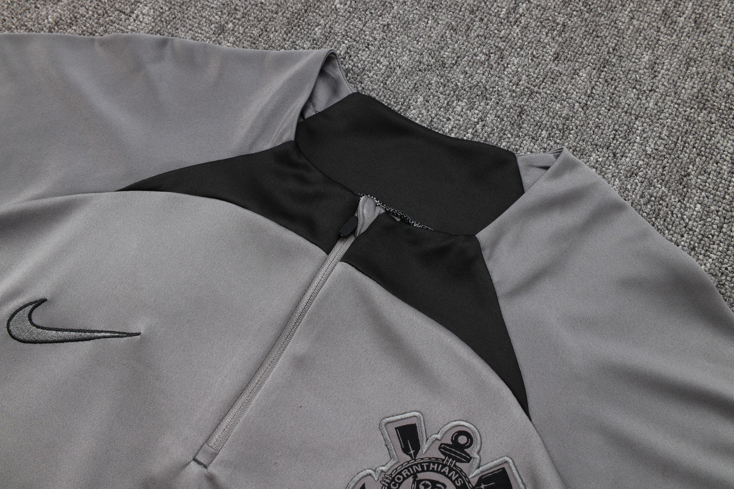 Corinthians Black and Grey Tracksuit