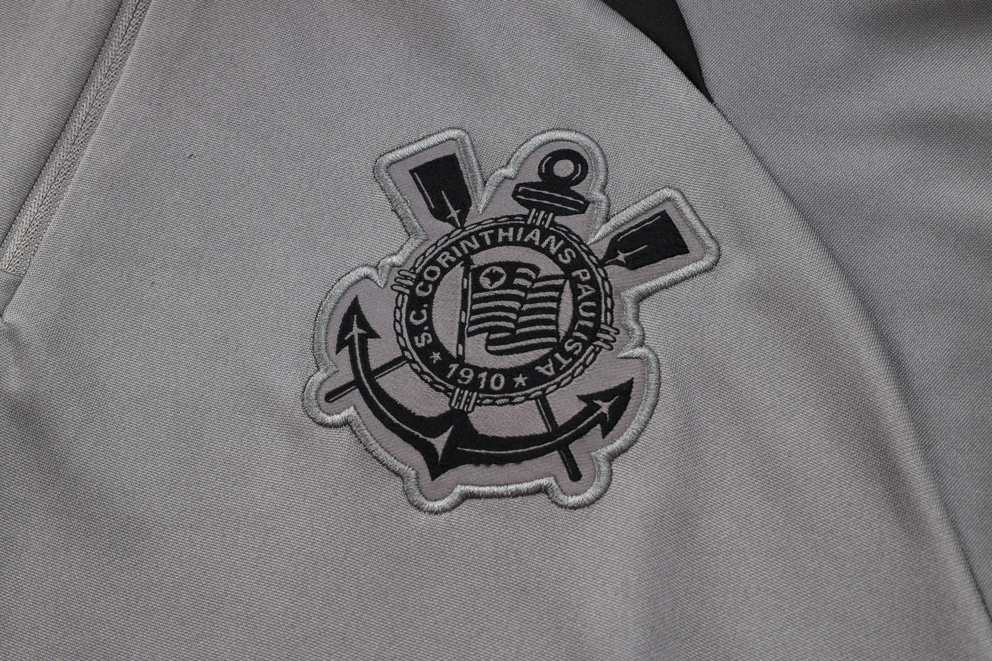 Corinthians Black and Grey Tracksuit