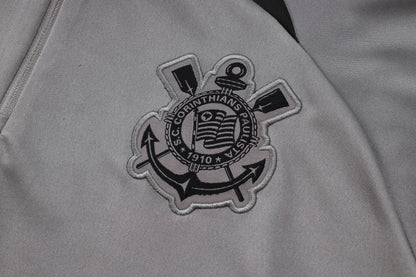 Corinthians Black and Grey Tracksuit