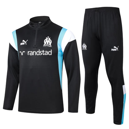 Olympique de Marseille Black Tracksuit