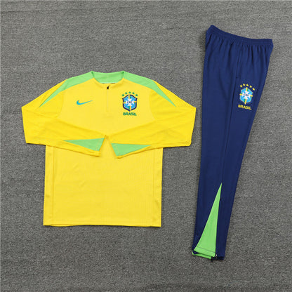 Brazil Dark Blue and Yellow Tracksuit