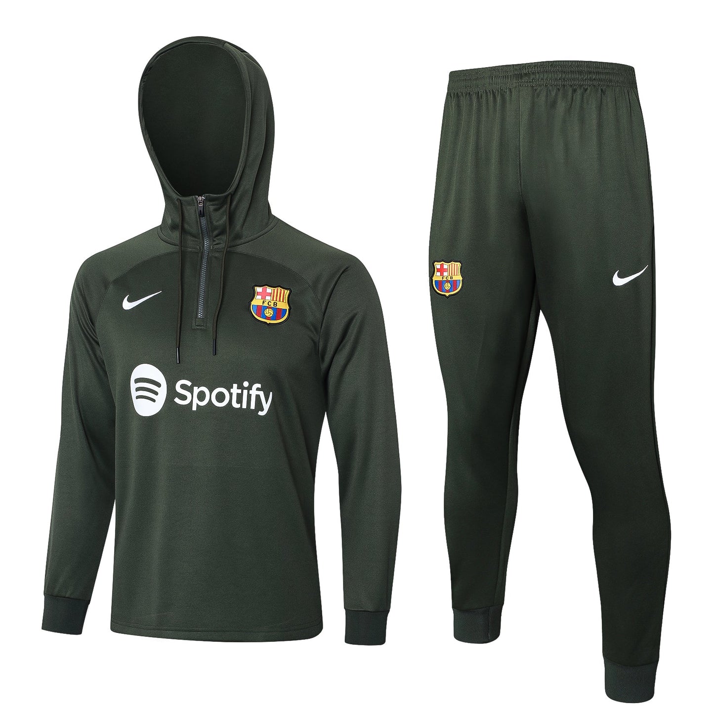 FC Barcelona Military Green Tracksuit