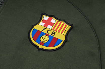 FC Barcelona Military Green Tracksuit