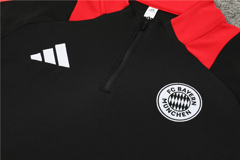 Bayern Munchen Black and Red Tracksuit