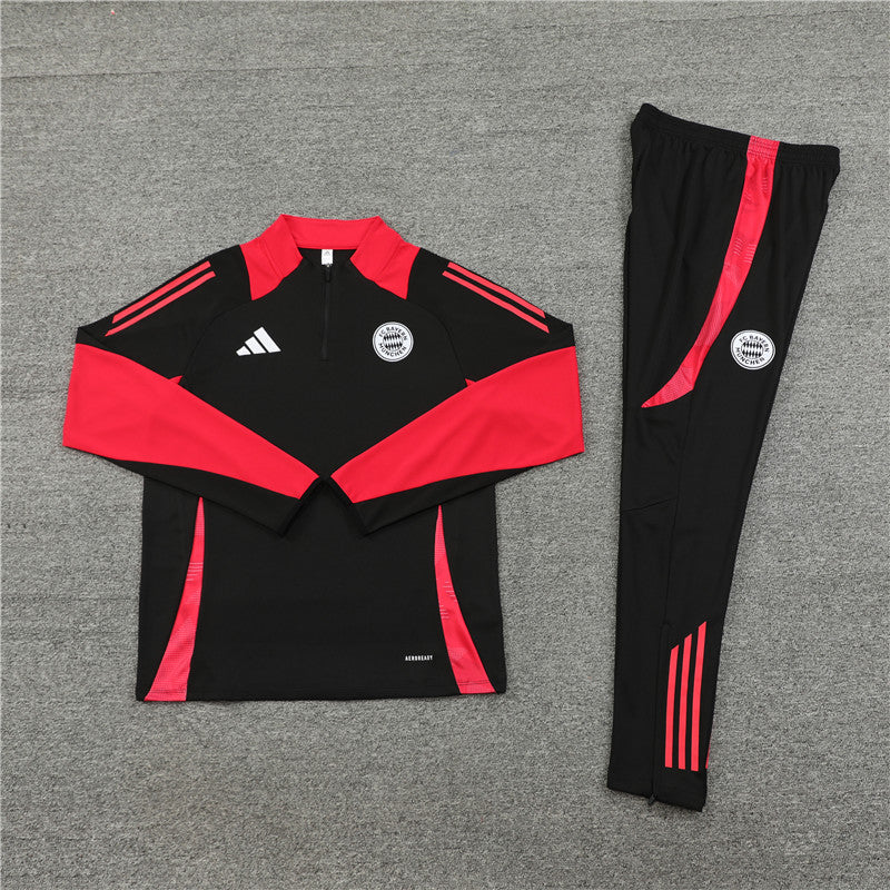 Bayern Munchen Black and Red Tracksuit