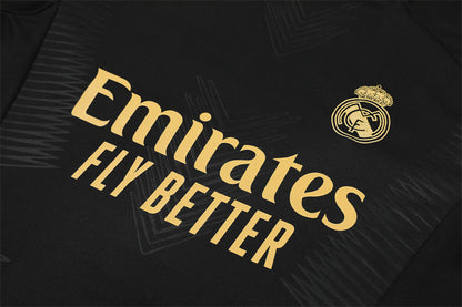 Real Madrid Black and Gold Tracksuit