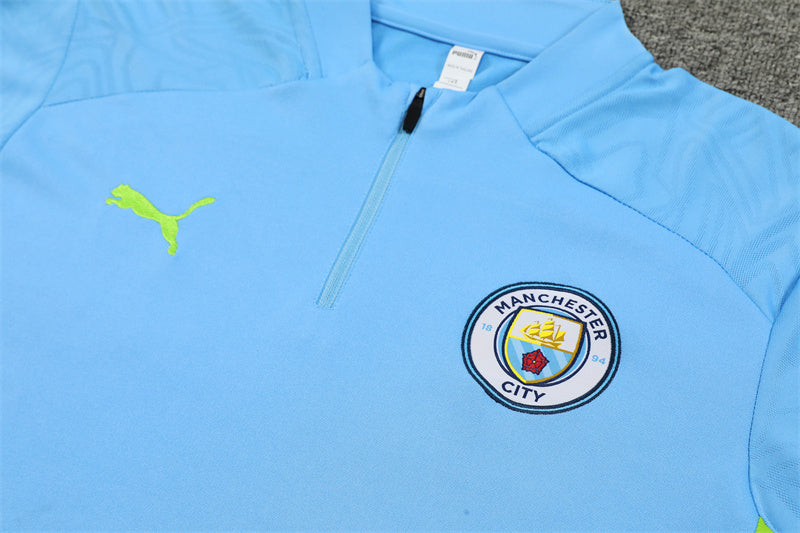 Manchester City Blue and Light Blue Tracksuit