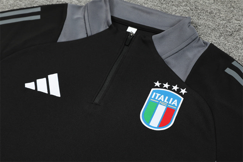 Italy Black and Grey Tracksuit