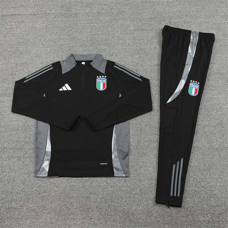 Italy Black and Grey Tracksuit