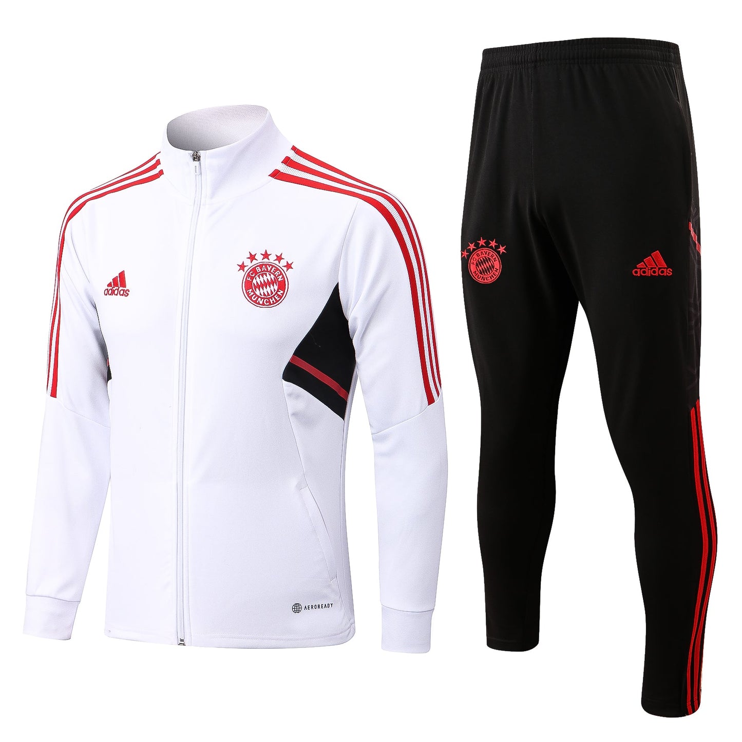 Bayern Munchen Black and White Tracksuit