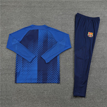 FC Barcelona Dark Blue and Blue Tracksuit