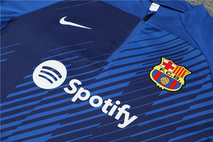 FC Barcelona Dark Blue and Blue Tracksuit