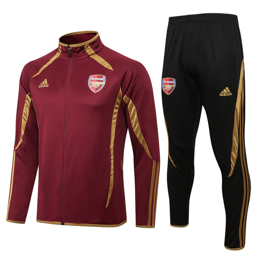 Arsenal Black and Dark Red Tracksuit