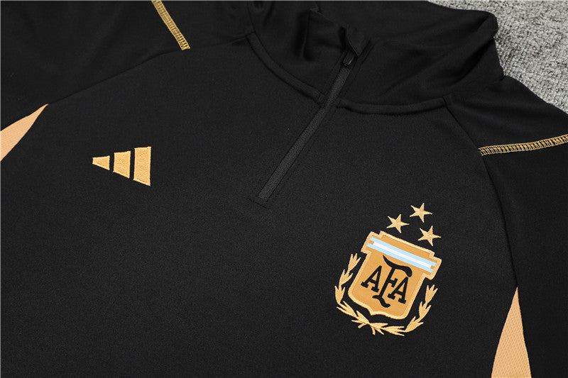 Argentina Black and Gold Tracksuit