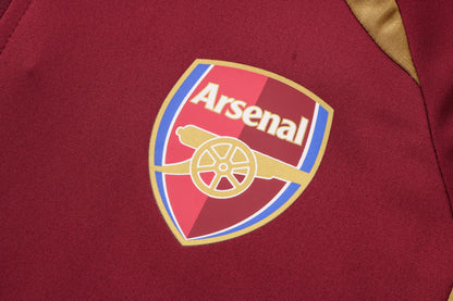 Arsenal Black and Dark Red Tracksuit