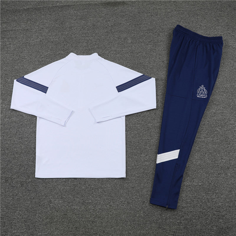 Olympique de Marseille Blue and White Tracksuit