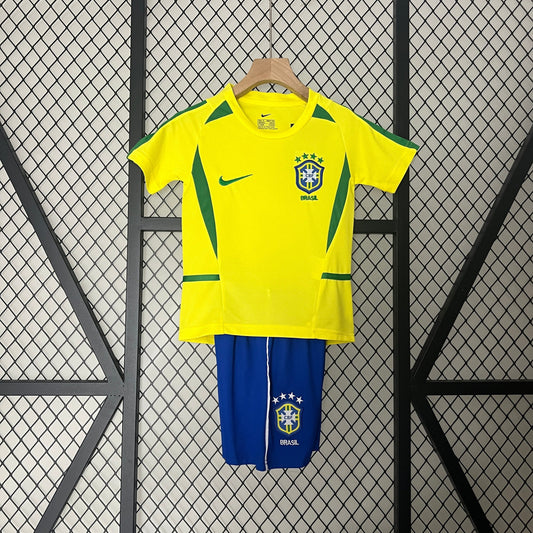 Brazil 2002 Home Jersey Kids