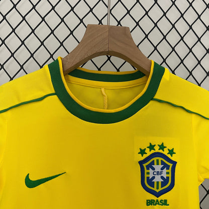 Brazil 1988 Home Jersey Kids