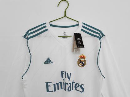 Real Madrid 2017-2018 Long Sleeve Home Kit