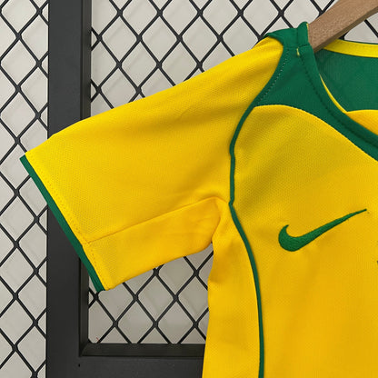 Brazil 2002 Home Jersey Kids