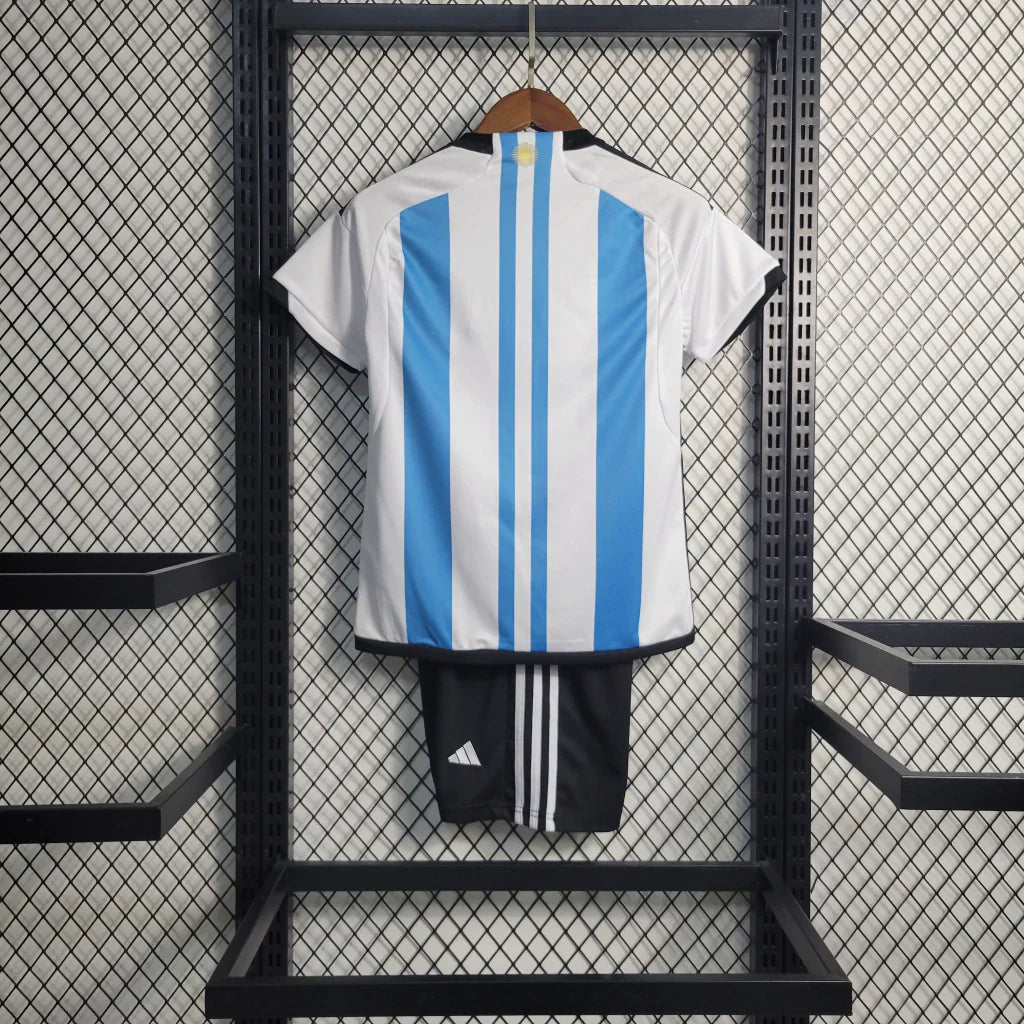 Argentina 2022 World Cup Home Jersey Kids