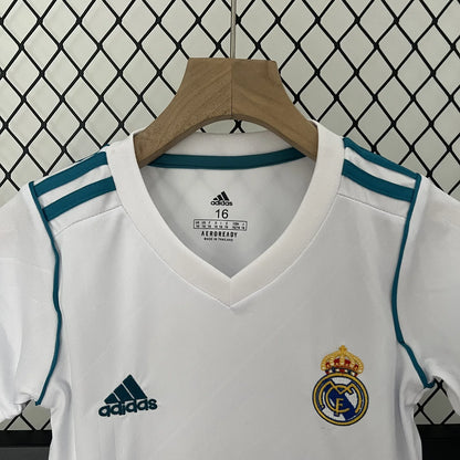 Real Madrid 17/18 Home Jersey Kids